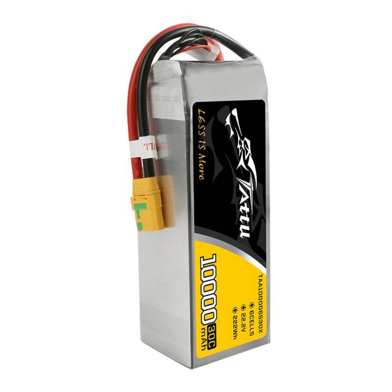Tattu batteri 10000mAh 22.2V 30C 6S1P XT90 anti-gnist-stik