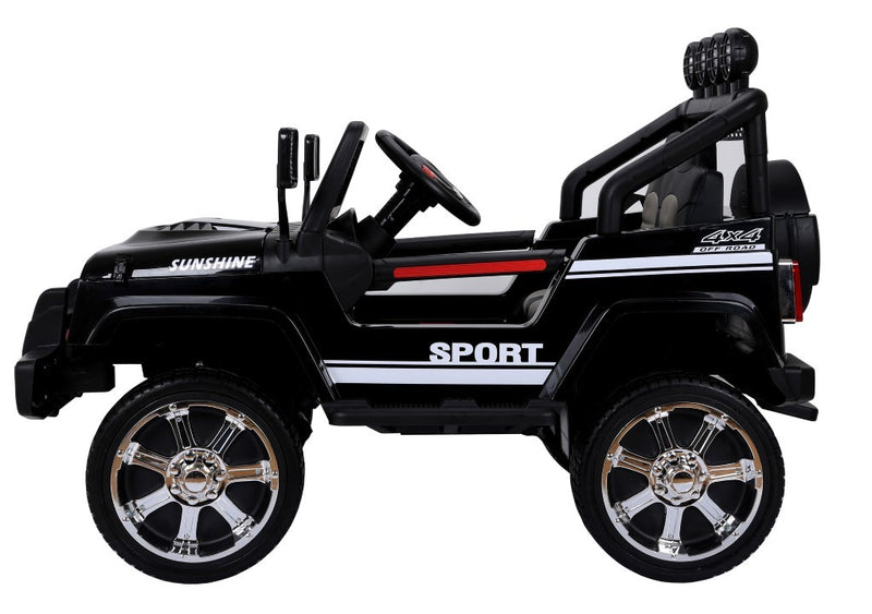 Sport SUV 4x4 12v med gummihjul og fjernbetjening