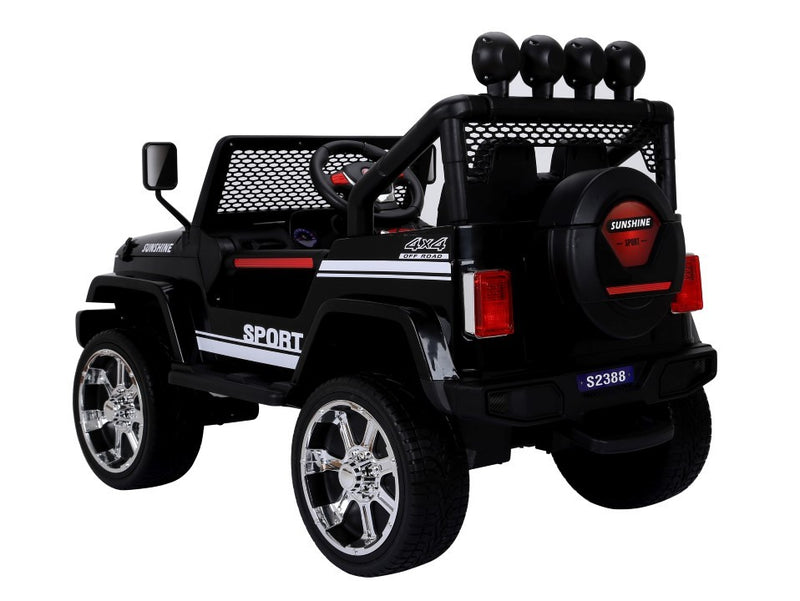 Sport SUV 4x4 12v med gummihjul og fjernbetjening