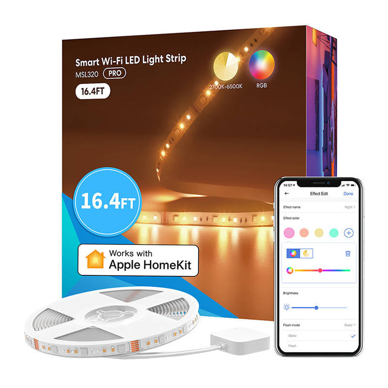 Meross MSL320 smart WiFi LED-lysbånd RGBWW (5 meter) HomeKit