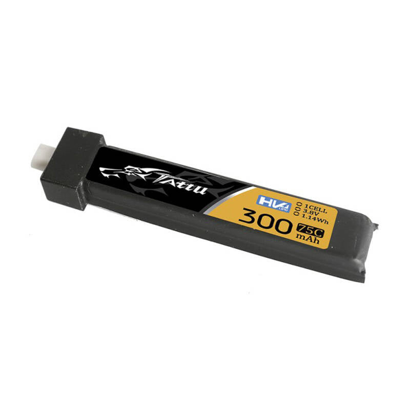 Tattu LiPo-batteri 300mAh 3.8V 75C 1S1P HV BT2.0.5 (5 stk.)