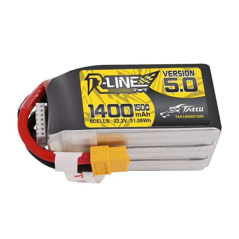 Tattu R-Line 5.0 batteri 1400mAh 22.2V 150C 6S1P XT60