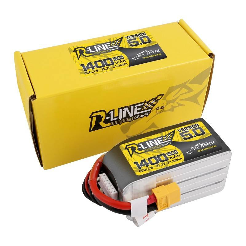 Tattu R-Line 5.0 batteri 1400mAh 22.2V 150C 6S1P XT60