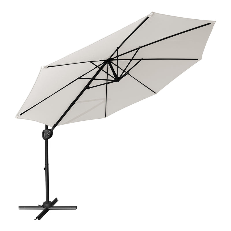 AXI Solea Hængeparasol Ø 300cm Antracit/Beige