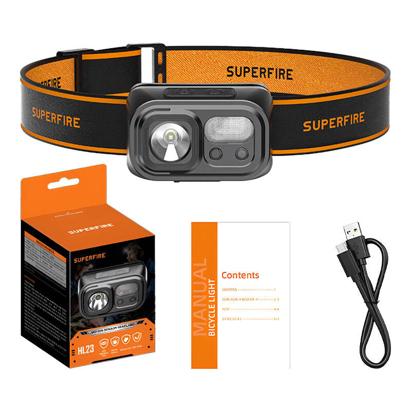 Superfire HL23 pandelampe, 220 lm, USB-C, powerbank