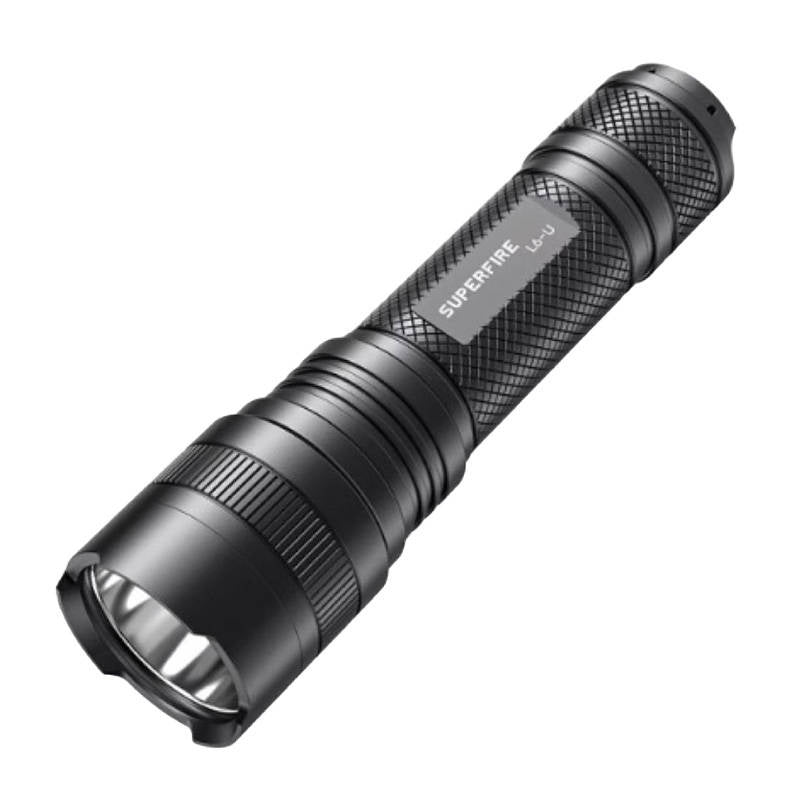 Superfire L6-U lommelygte, 1480 lm, 330 m, 5 tilstande, 20W, USB-C