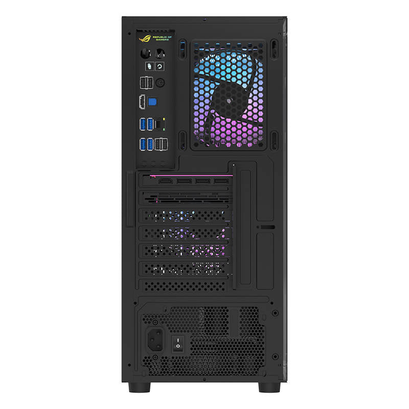 Darkflash A290 computerkabinet (sort) + 3 blæsere