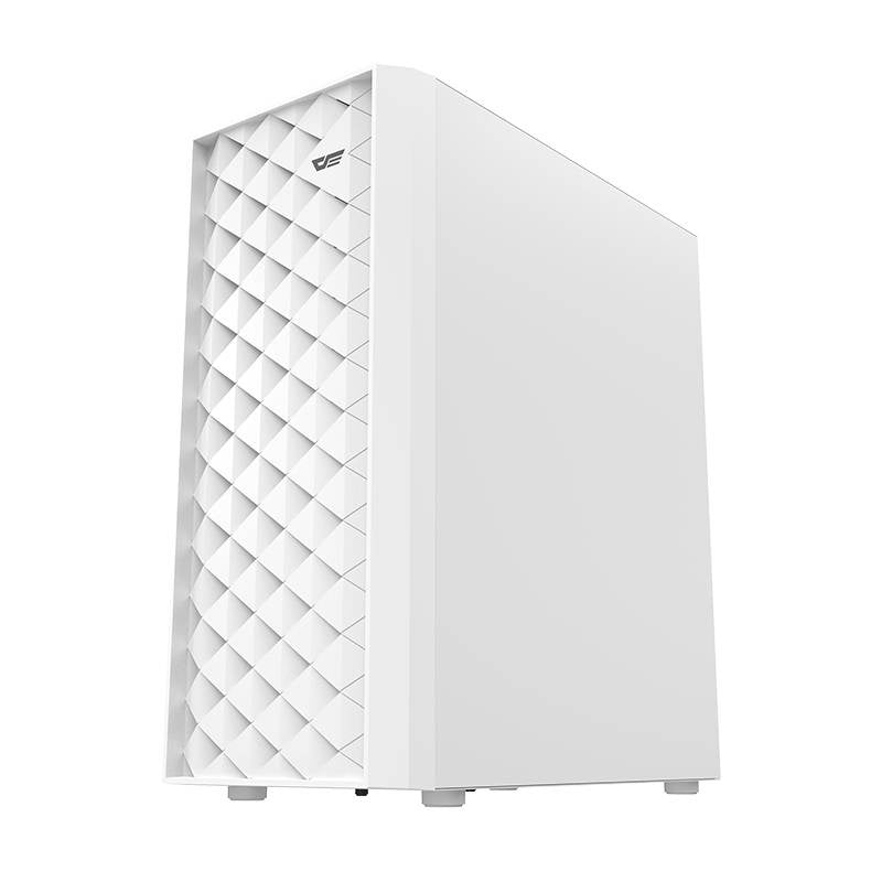 Darkflash DK351 computerkabinet (hvid) + 4 RGB-blæsere