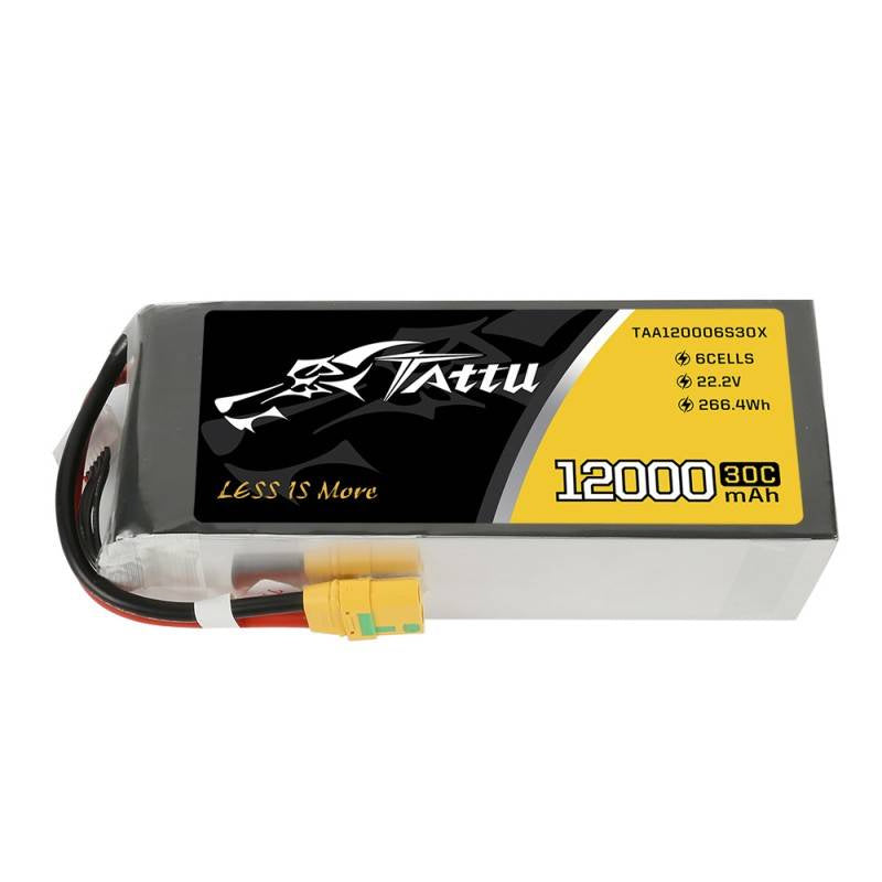 Tattu batteri 12000mAh 22.2V 30C 6S1P XT90