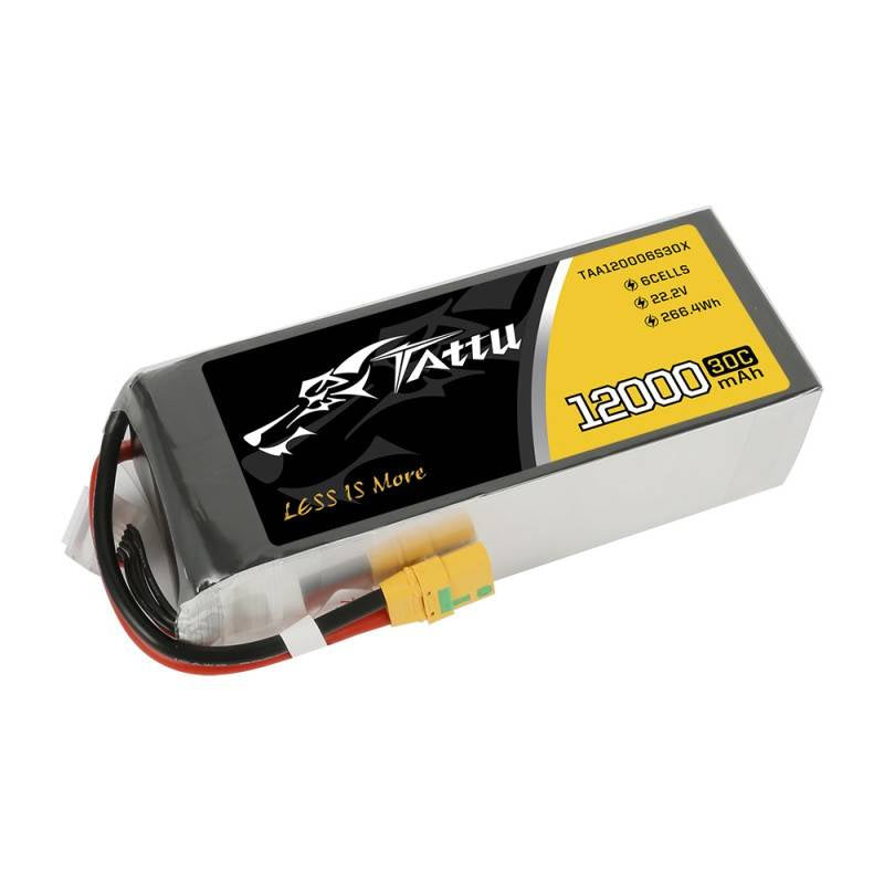Tattu batteri 12000mAh 22.2V 30C 6S1P XT90