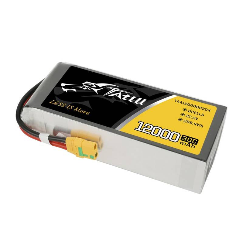 Tattu batteri 12000mAh 22.2V 30C 6S1P XT90