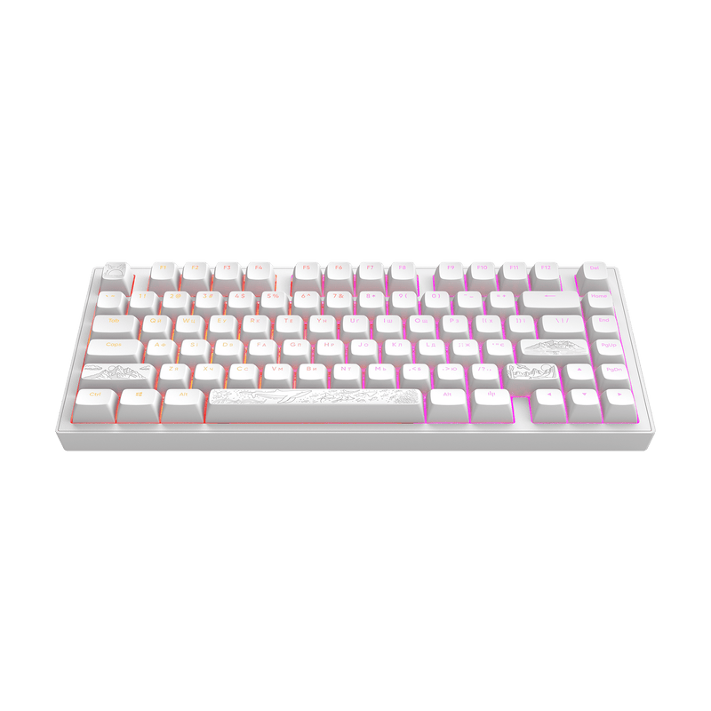 Dark Project ALU Terra Nostra hvid - kablet gamingtastatur (ANSI UA)