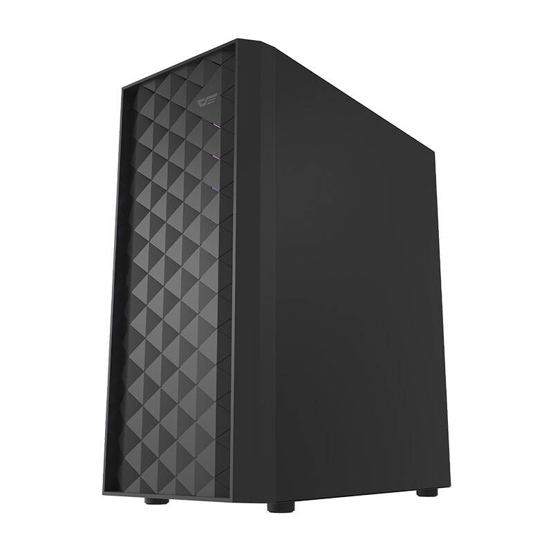Darkflash DK351 computerkabinet (sort) + 4 RGB-blæsere