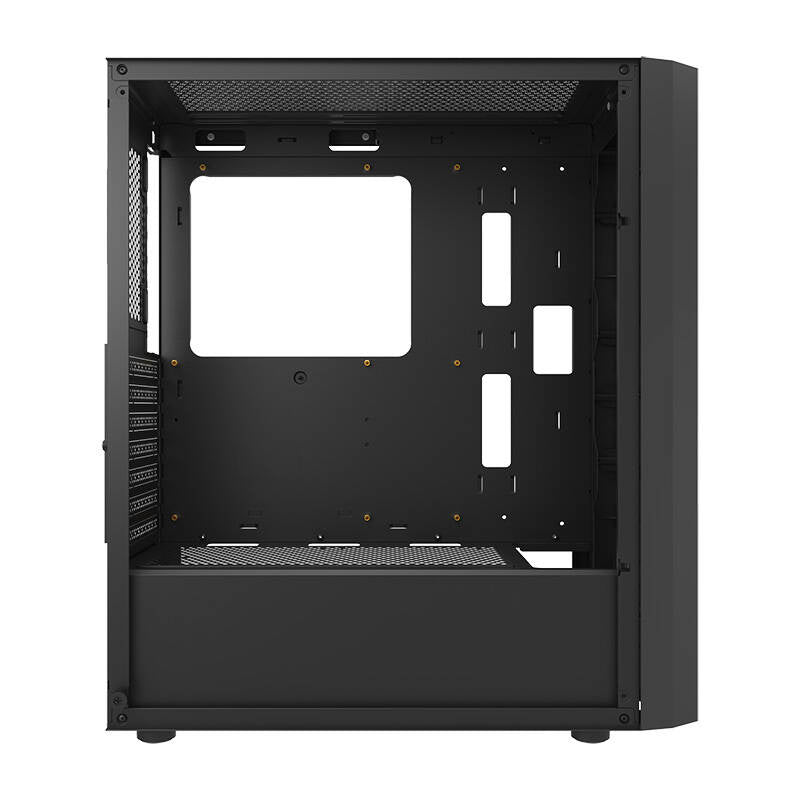 Darkflash DK351 computerkabinet (sort) + 4 RGB-blæsere