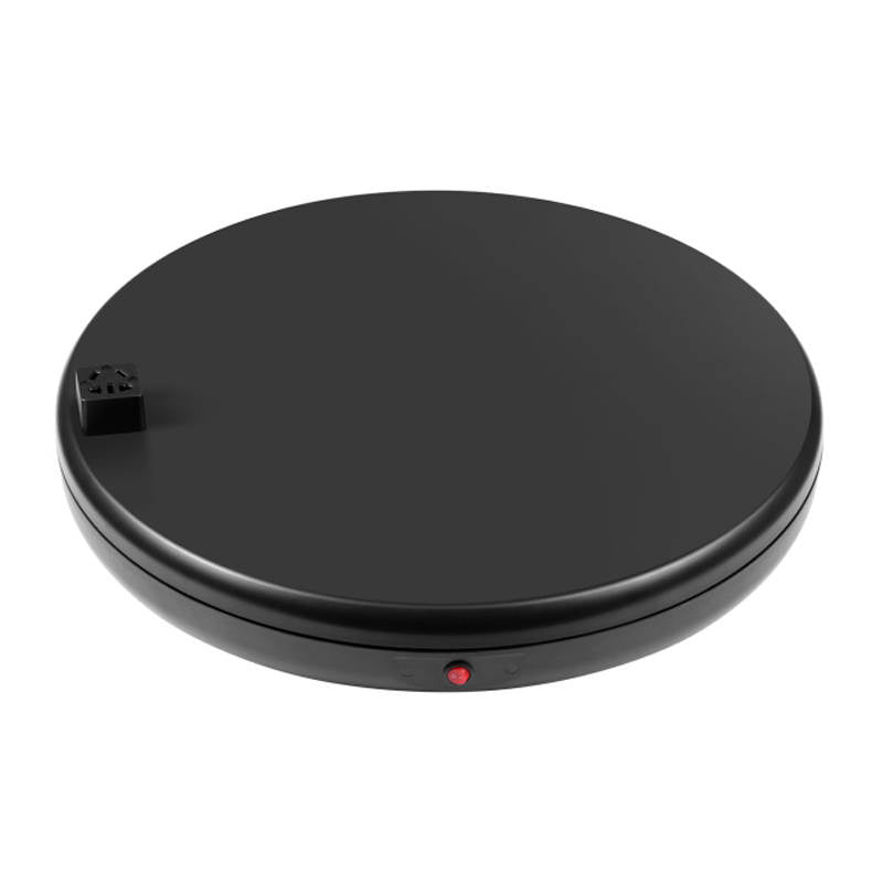Puluz roterende displaystativ med stikkontakt 45 cm (sort)