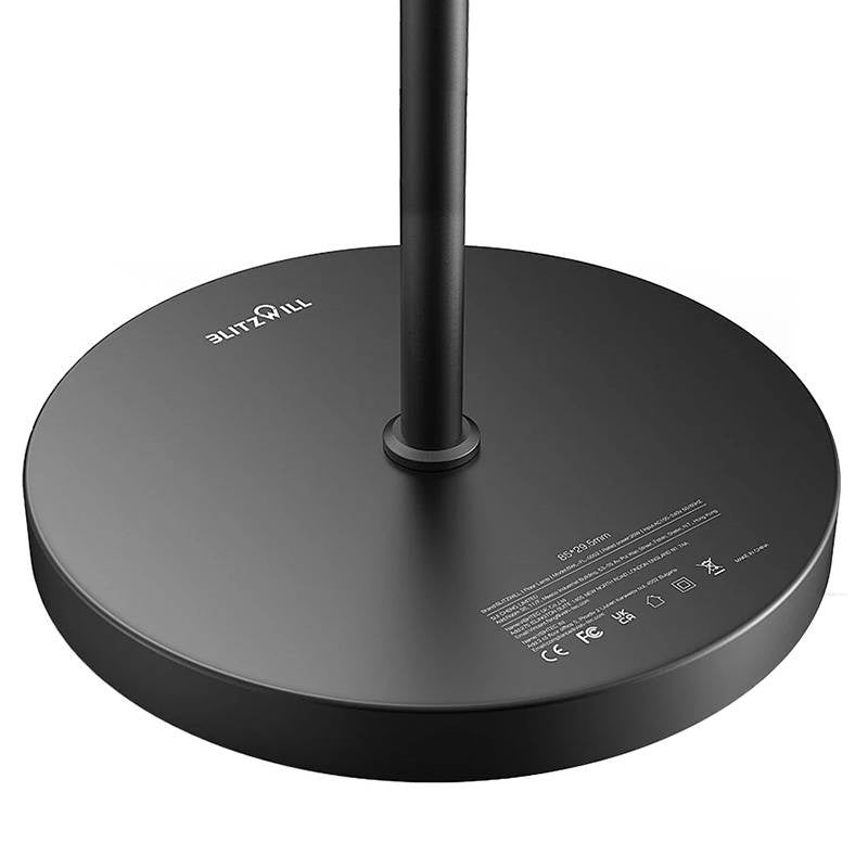 BlitzWill BWL-FL-0001 dobbelt gulvlampe med fjernbetjening, 36W (sort)