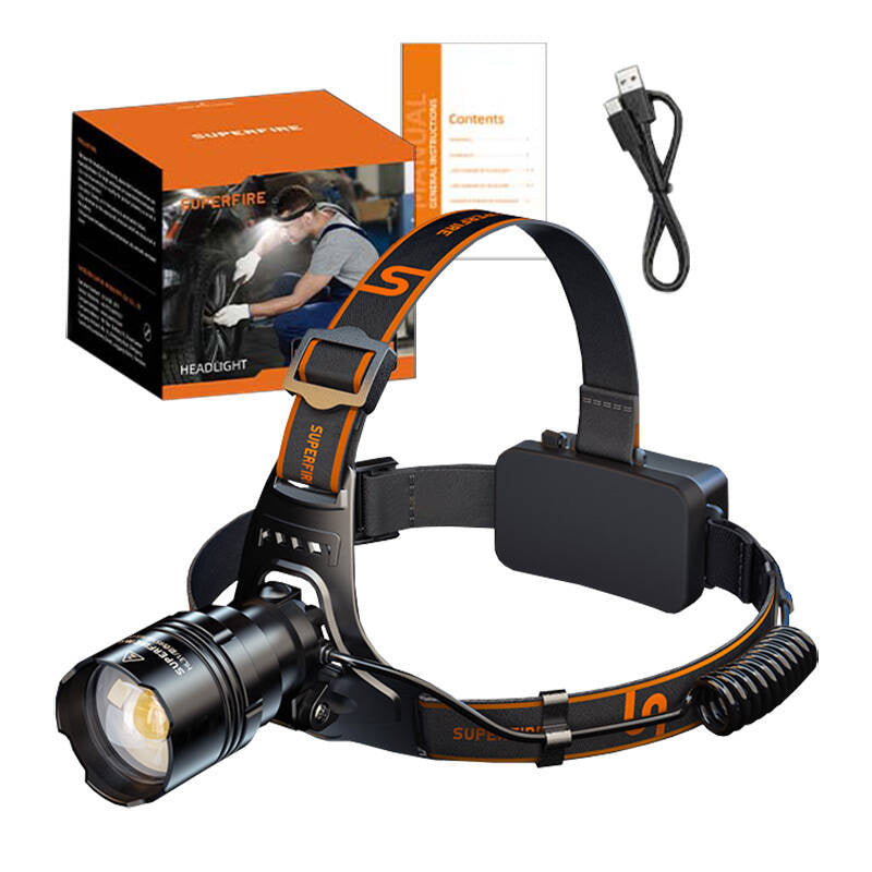 Superfire HL31 pandelampe, Type-C