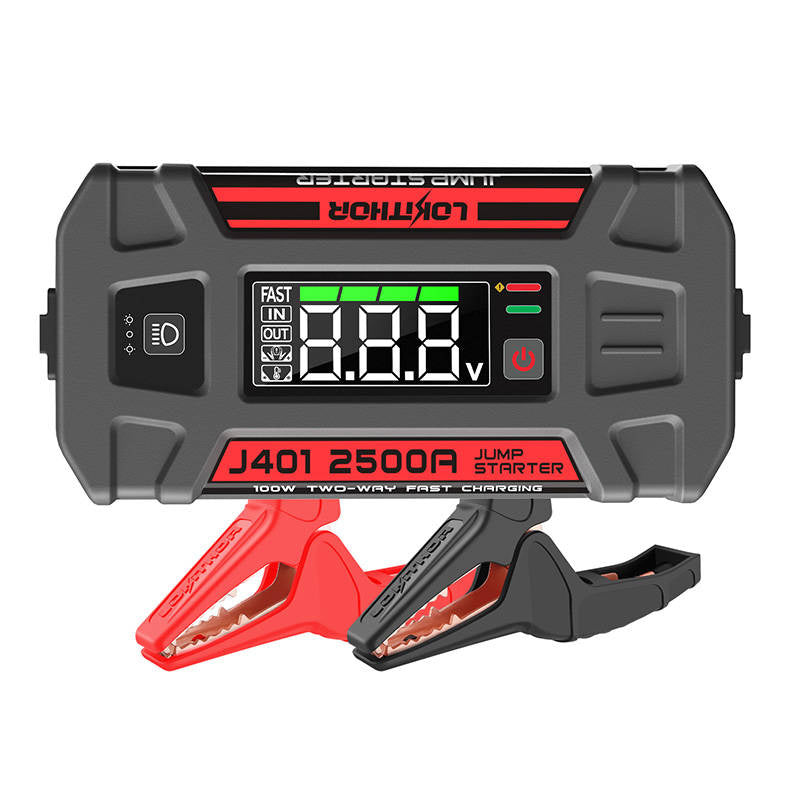 Lokithor J401 4-i-1 starthjælp/booster 2500A + powerbank 20000mAh + lygte