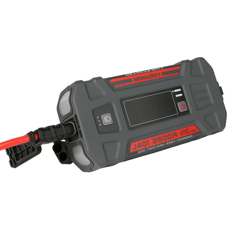Lokithor J401 4-i-1 starthjælp/booster 2500A + powerbank 20000mAh + lygte