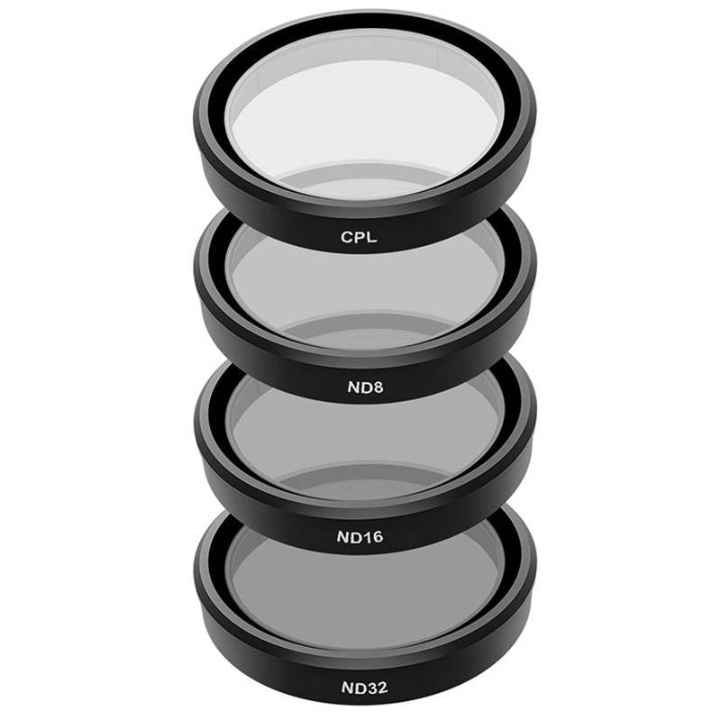TELESIN sæt med 4 filtre CPL/ND8/ND16/ND32 til DJI Osmo Action 3 / 4 / 5