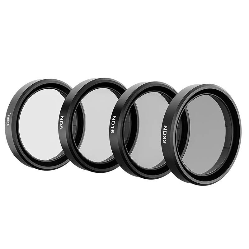 TELESIN sæt med 4 filtre CPL/ND8/ND16/ND32 til DJI Osmo Action 3 / 4 / 5