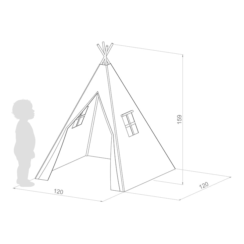 Sunny Alba Tipi Telt - Grå