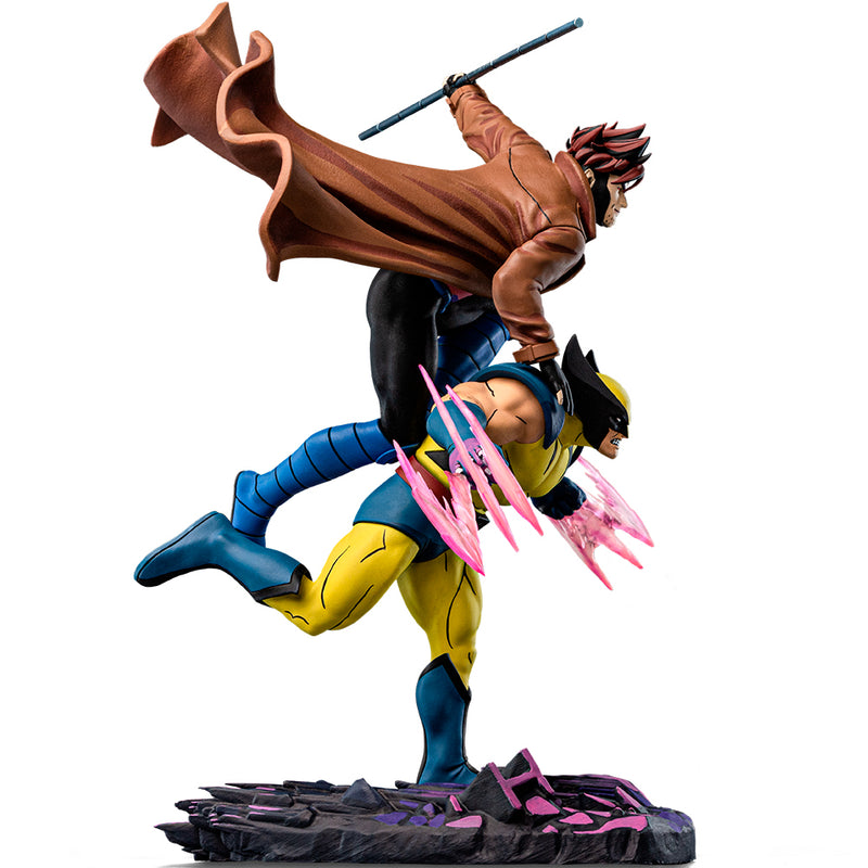 Iron Studios X-Men '97 - Gambit & Wolverine statue Deluxe Art Scale 1/10