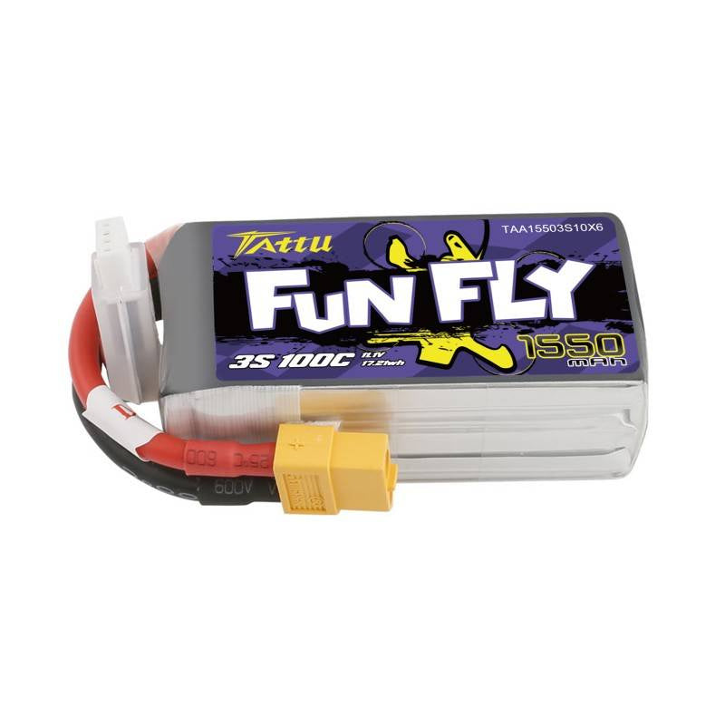 Tattu Funfly batteri 1550mAh 11,1V 100C 3S1P