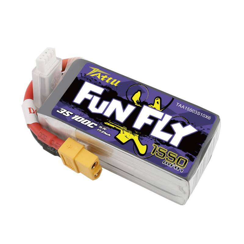 Tattu Funfly batteri 1550mAh 11,1V 100C 3S1P