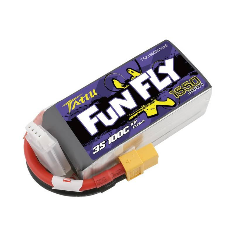 Tattu Funfly batteri 1550mAh 11,1V 100C 3S1P