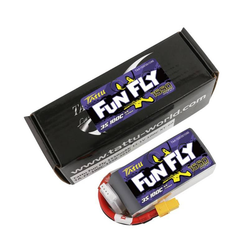 Tattu Funfly batteri 1550mAh 11,1V 100C 3S1P