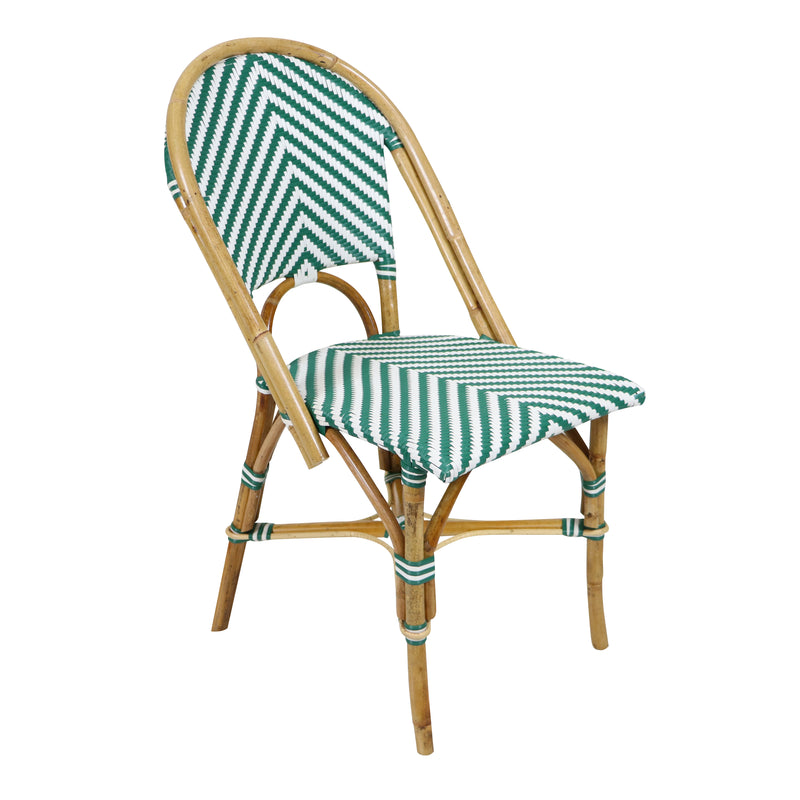 AXI Jacqueline Rattan Bistrosæt - Grøn/Hvid