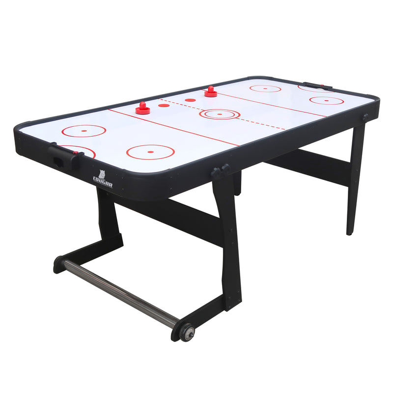 Cougar Icing XL sammenklappeligt Airhockeybord - Sort