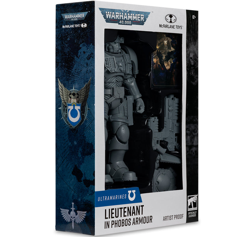 Warhammer 40,000 Lieutenant in Phobos Armour (Ultramarines) Artist Proof 7 tommer figur McFarlane Toys