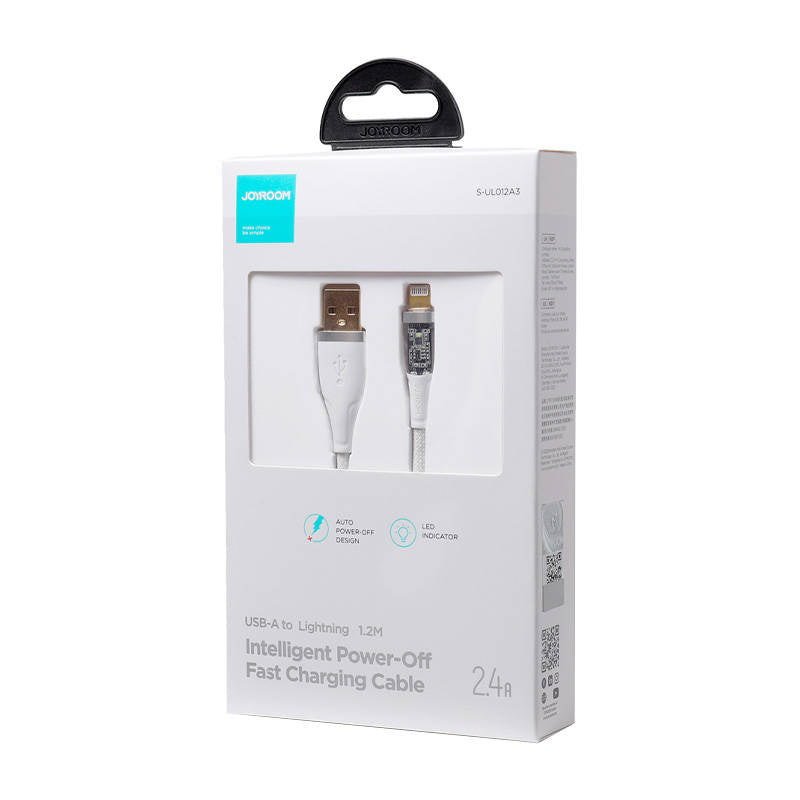 Joyroom S-UL012A3 kabel USB-A til Lightning, 2,4 A, 1,2 m (hvid)