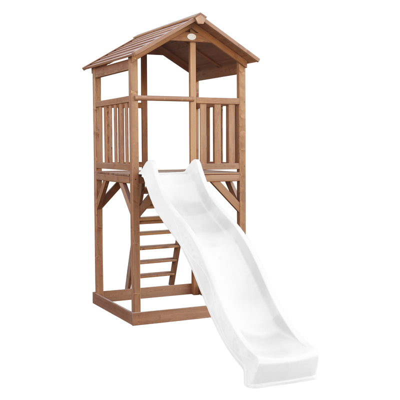 AXI Beach Tower Legetårn Brun - Hvid Rutsjebane