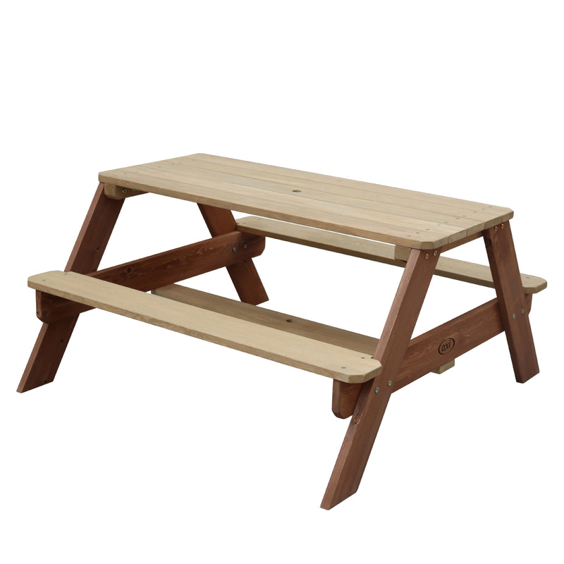AXI Nick Picnicbord Brun - Parasol Grøn/Hvid
