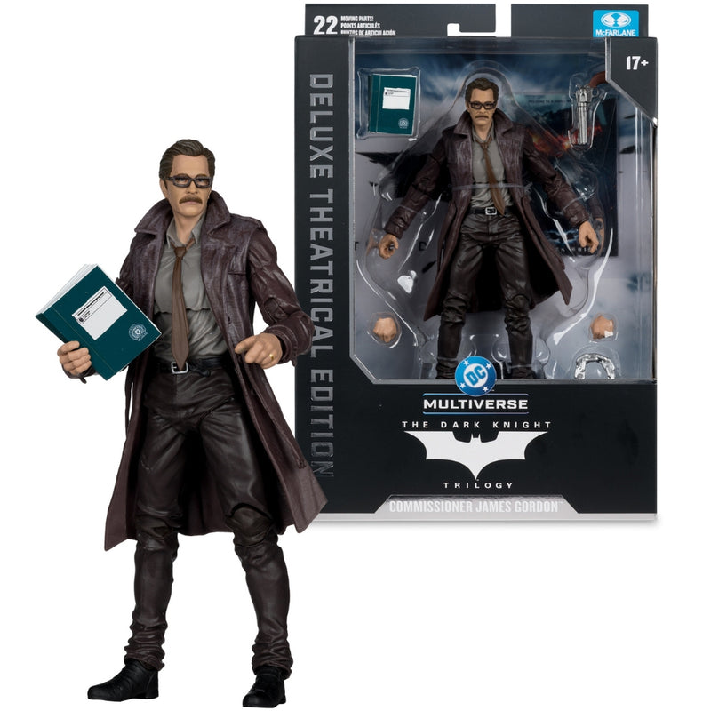 DC Multiverse Commissioner Gordon (The Dark Knight) 7 tommer actionfigur Deluxe Theatrical Edition McFarlane Toys