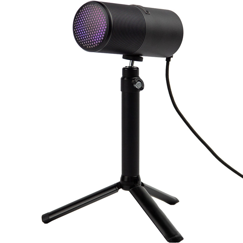 THRONMAX M8P PULSE PRO RGB USB-kondensatormikrofon 96KHZ, sort