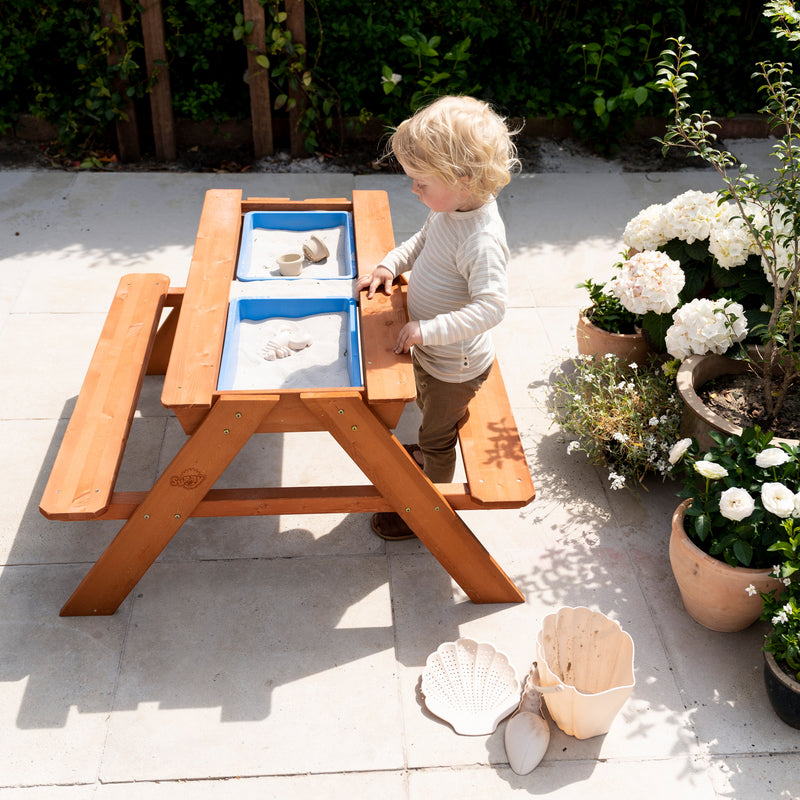 Sunny Dave Sand- og Vand Picnicbord - Brun