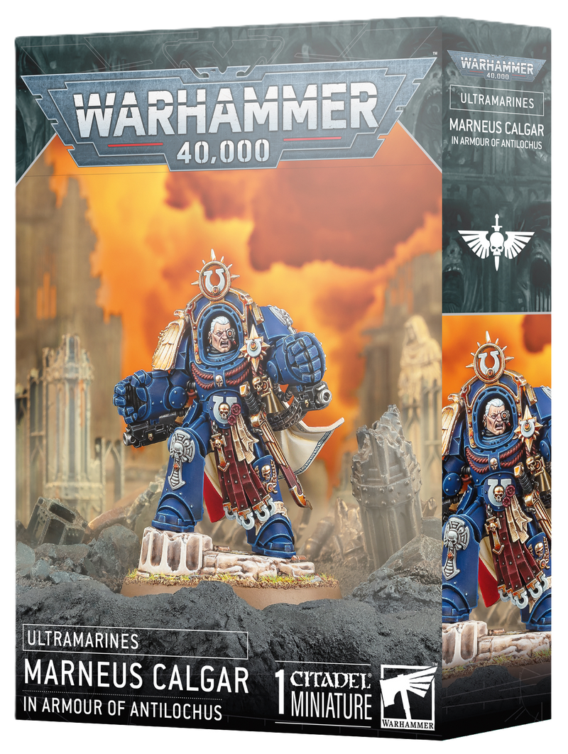 Warhammer 40,000 - Space Marines - Ultramarines CALGAR IN ARMOUR OF ANTILOCHUS