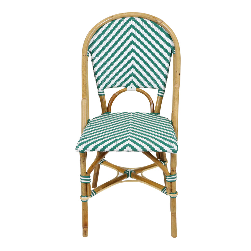 AXI Jacqueline Rattan Bistrosæt - Grøn/Hvid