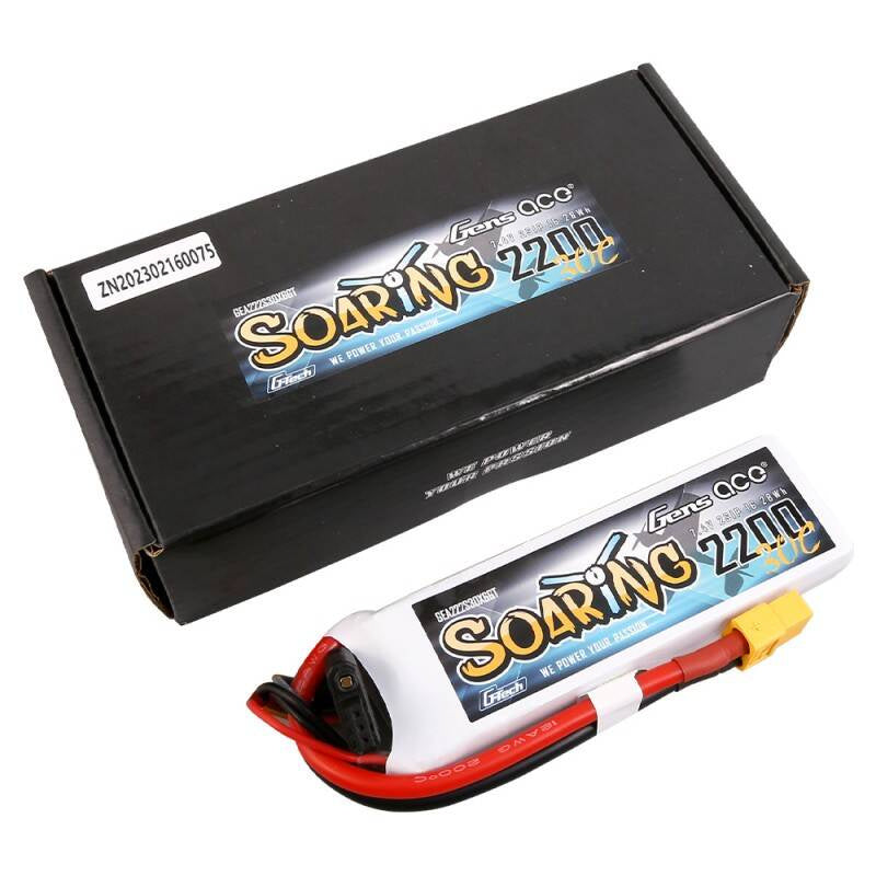 Gens Ace G-Tech Soaring batteri 2200mAh 7.4V 30C 2S1P XT60