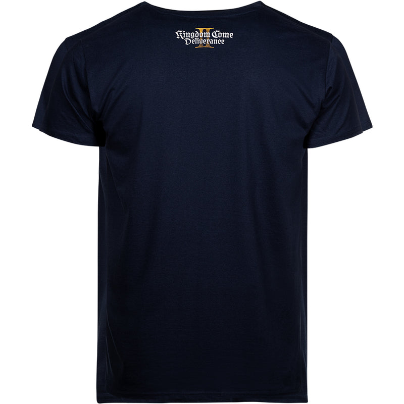 Kingdom Come Deliverance II emblem - T-shirt marineblå