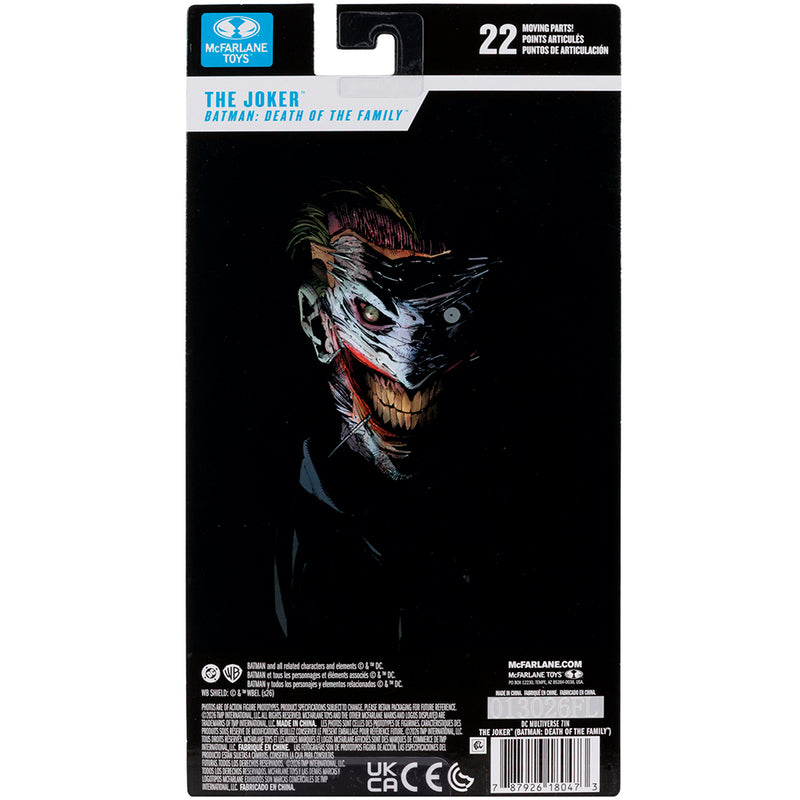 DC Multiverse The Joker (Death of the Family) 7 tommer actionfigur McFarlane Toys på blisterkort