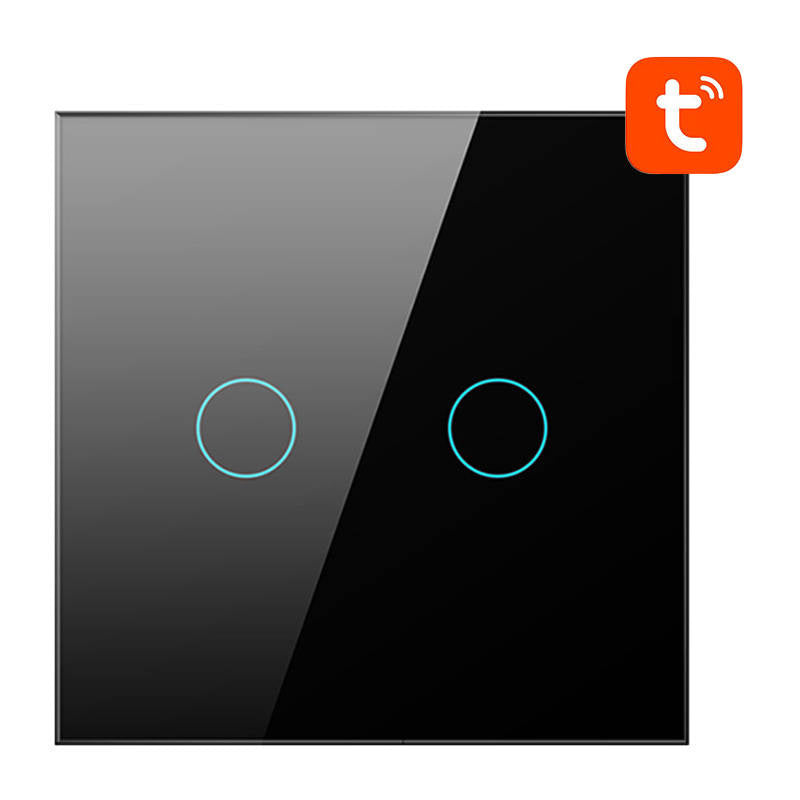 Avatto TS02-EU-B2 smart WiFi-lyskontakt 2-vejs (sort)