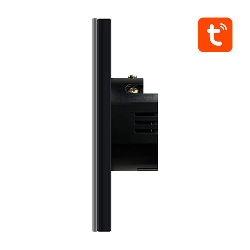 Avatto ZTS02-EU-B2 smart ZigBee-lyskontakt 2-vejs TUYA (sort)