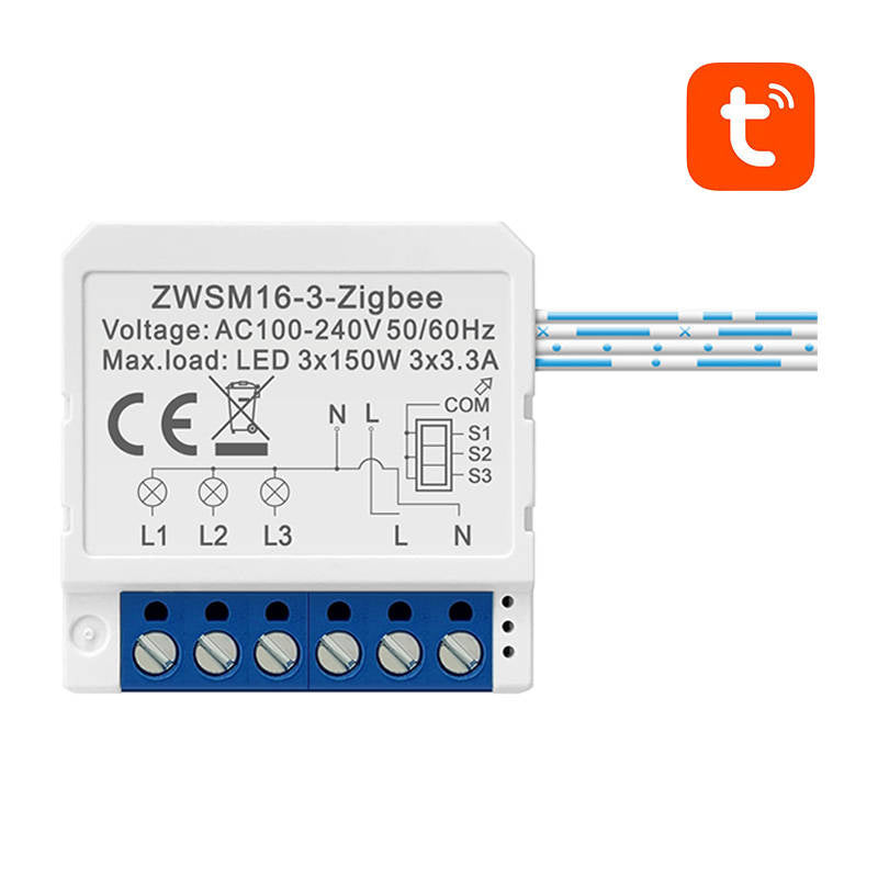 Avatto ZWSM16-W3 smart ZigBee-kontaktmodul TUYA