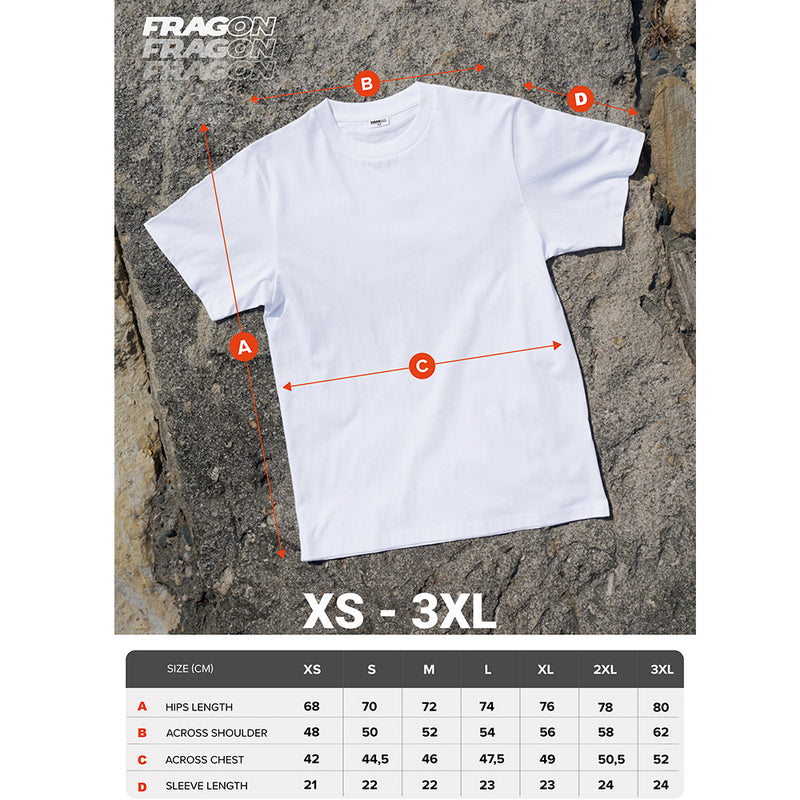 FragON basis-T-shirt, hvid