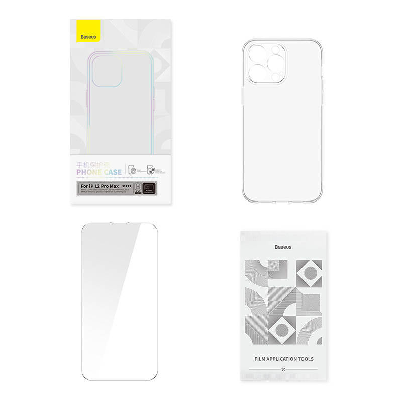Baseus Crystal Clear mobilcover til 12 Pro Max (gennemsigtig)